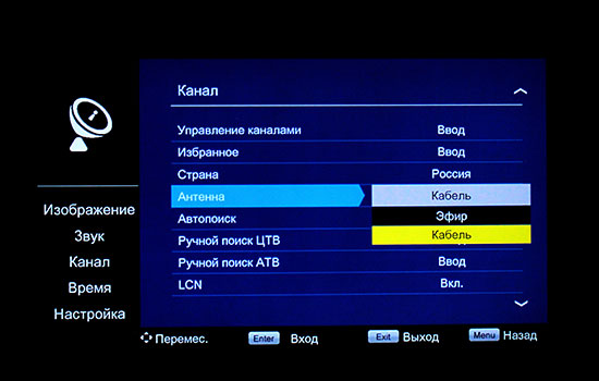 Настройка каналов телевизора Sanyo